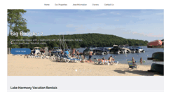 Desktop Screenshot of lakeharmonyvacationrental.com